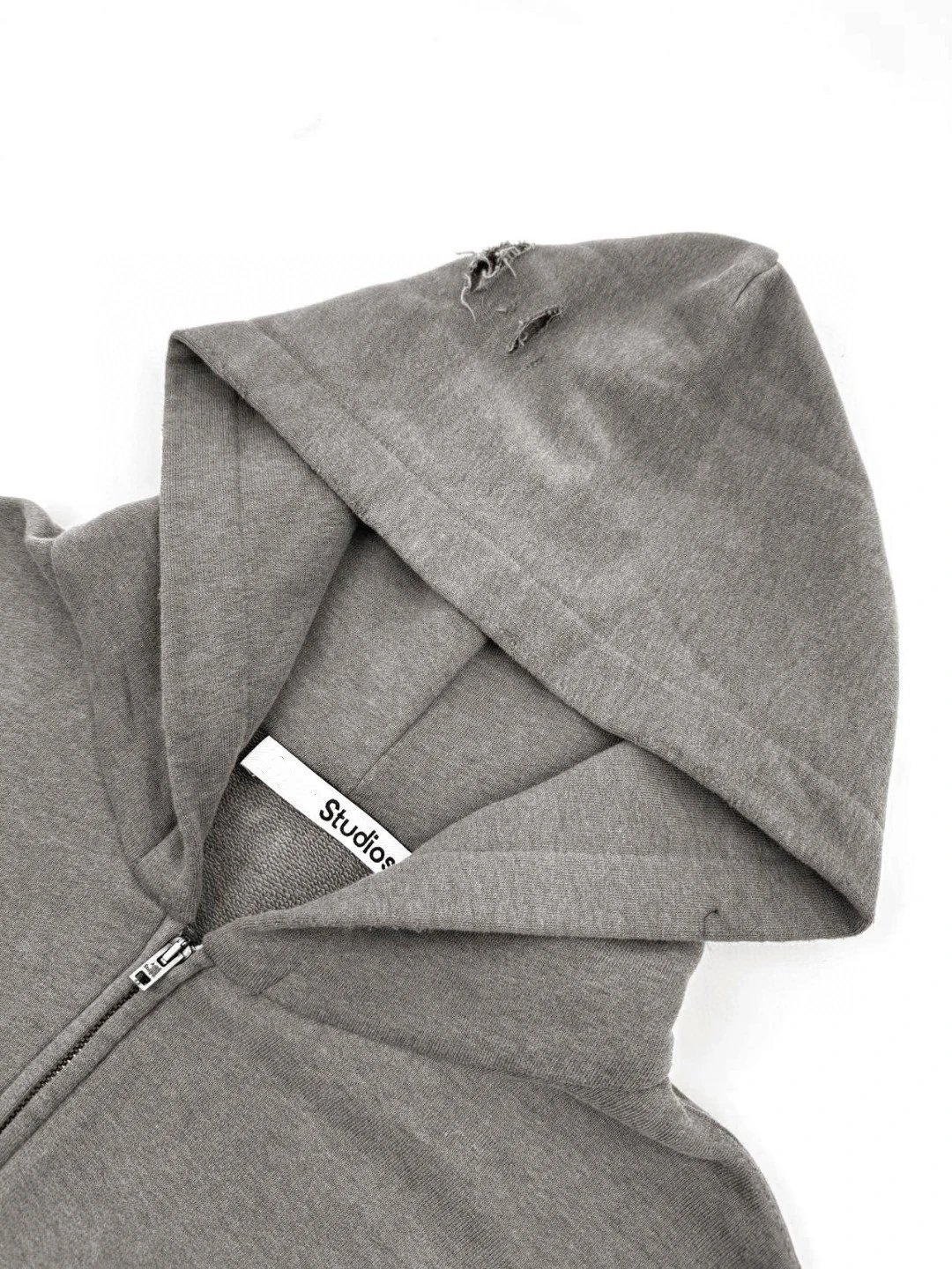 Acne Studios Logo Hoodie Dark Gray - 15