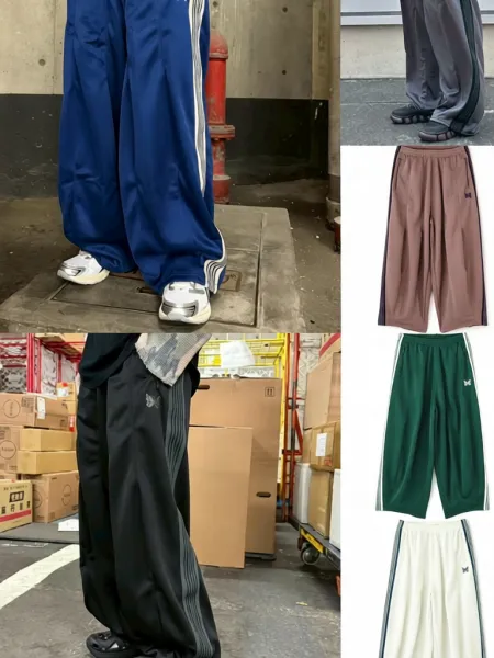 Purple Brand Track Pants Black with Purple Stripes Sweatpants - 2