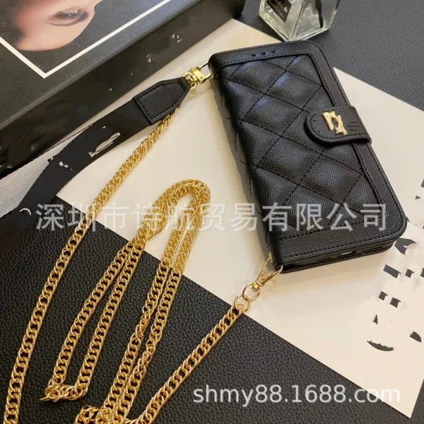 Chanel Quilted Chain Wallet Case White Phone Accessory - 8