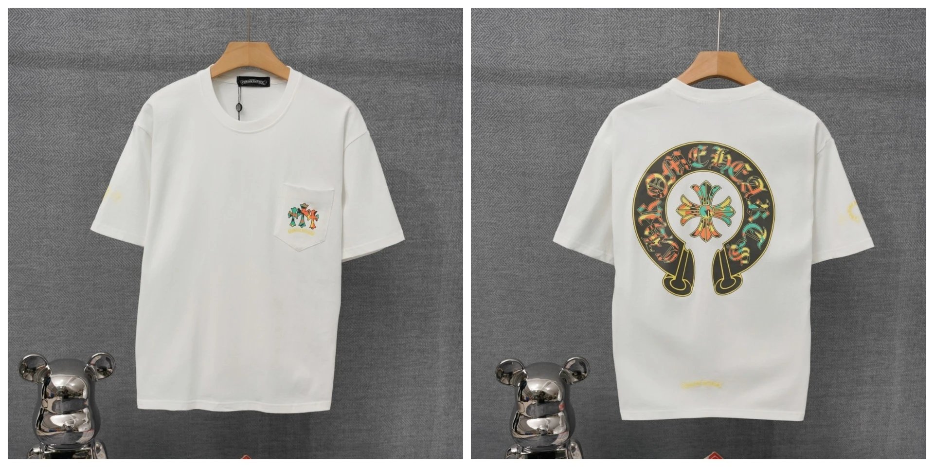 Chrome Hearts x St. Barth Black Pocket T-Shirt - 30