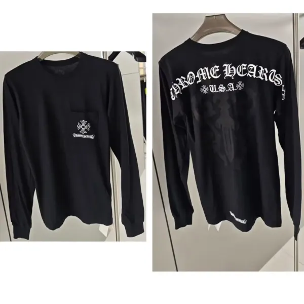 Chrome Hearts Long Sleeve T-Shirt Black - 1