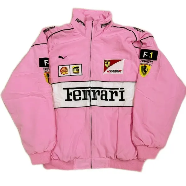 Ferrari F1 Racing Jacket Pink Outerwear - 1