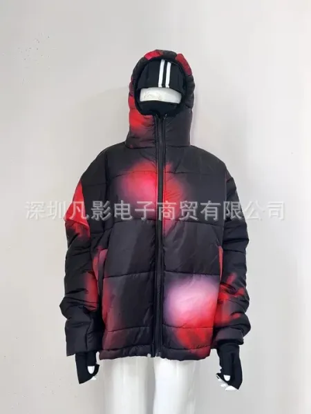 Design PLAYS Club St. Basil's Cathedral Print Black Down Jacket - 8