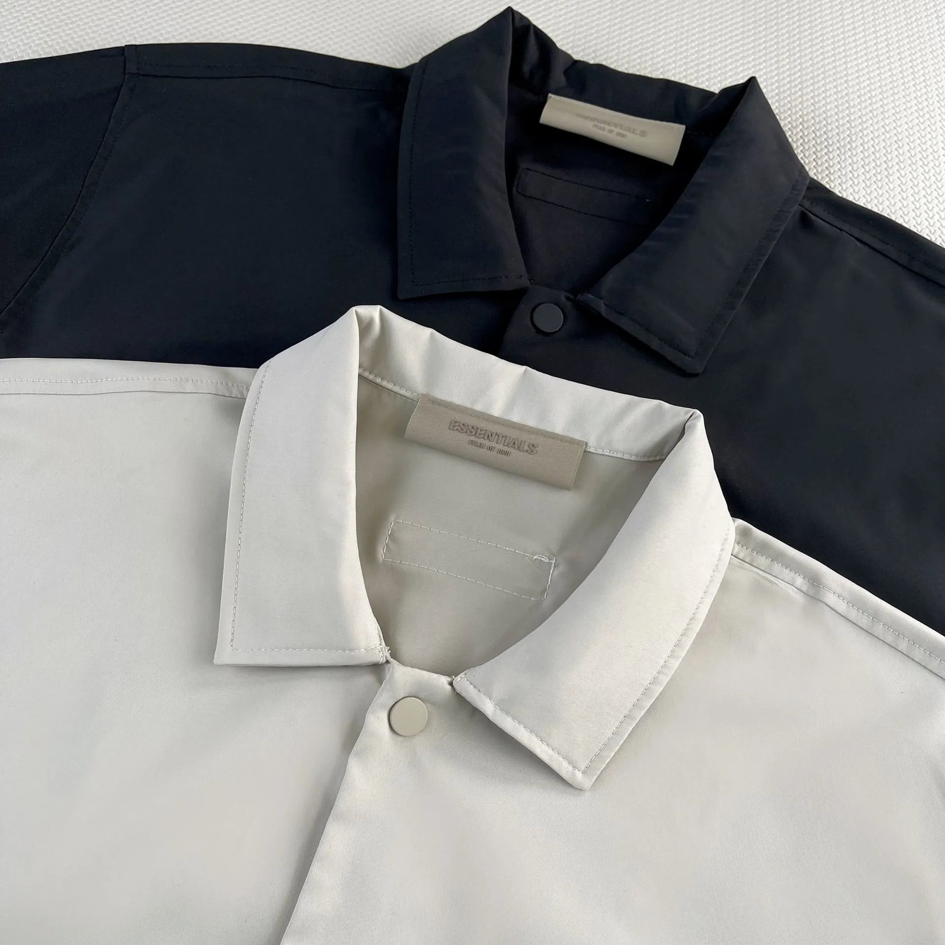 Fear of God Essentials 1977 Coach Jacket Navy Outerwear - 23