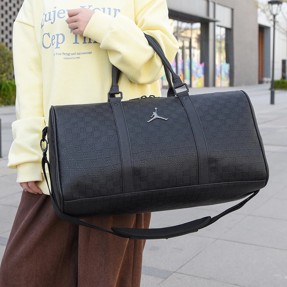 High-Quality Leather Black with Studded Bottom