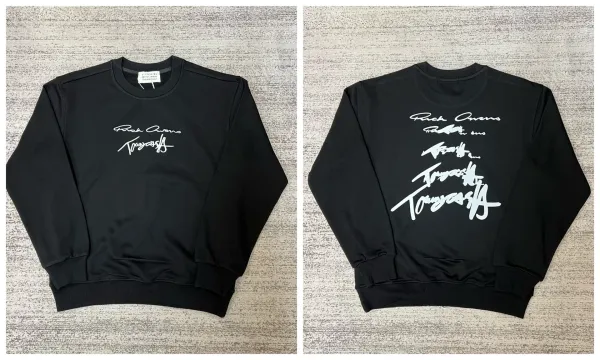Rick Owens x Travis Scott Signature Sweatshirt Black Hoodie - 1