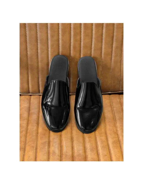 Design Classic Slip-On Mule Black Slippers - 8