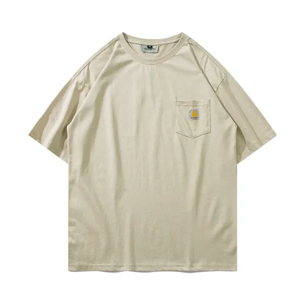 Carhartt Work In Progress Carhartt WIP Arch Logo Navy T-Shirt T-Shirts - 7