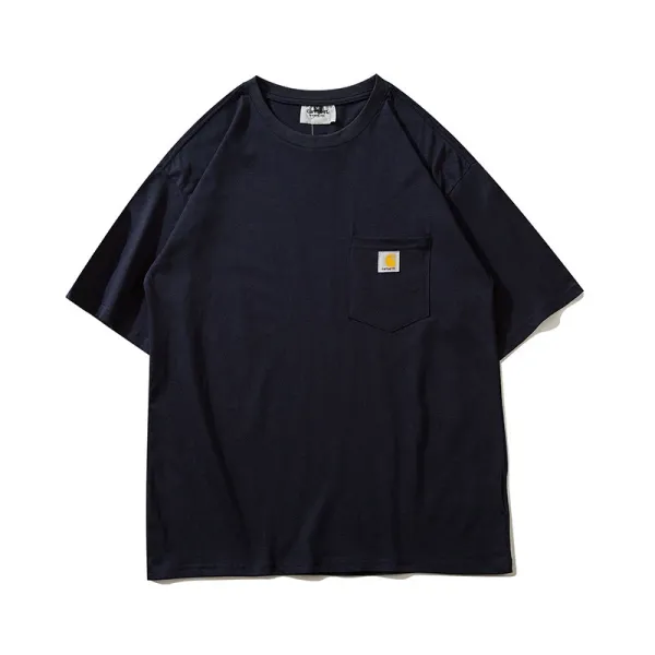 Carhartt Work In Progress Carhartt WIP Arch Logo Navy T-Shirt T-Shirts - 9