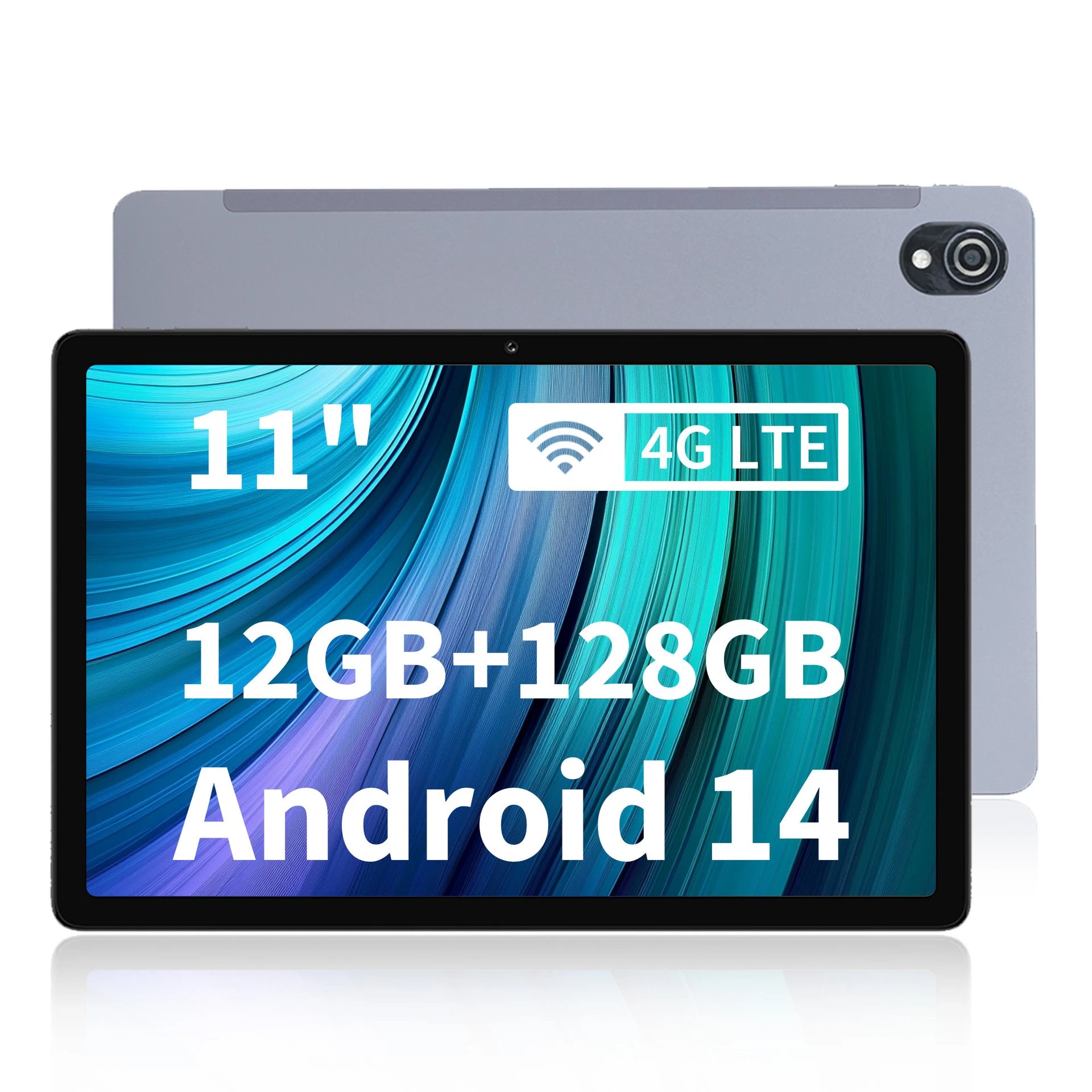 gray matte back tablet with single rear camera and black bezel — SB001282 listing image