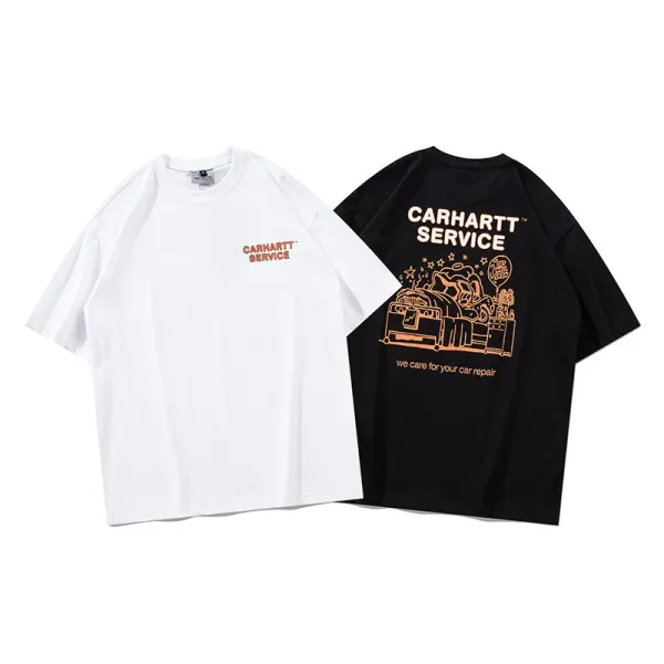 Carhartt Work In Progress Carhartt WIP Arch Logo Navy T-Shirt T-Shirts - 24