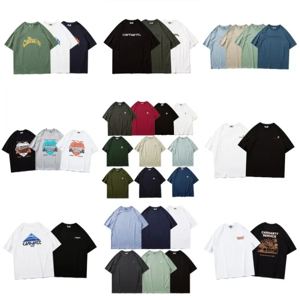 Carhartt Work In Progress Carhartt WIP Arch Logo Navy T-Shirt T-Shirts - 2