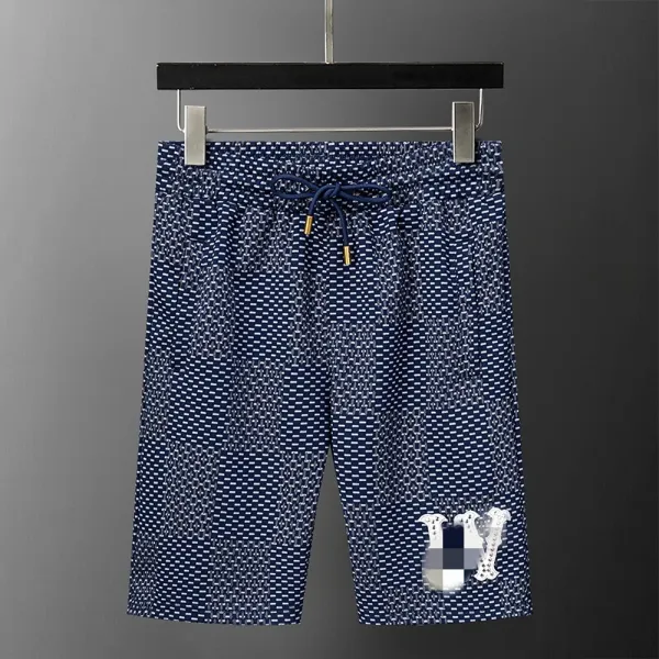 Design Checkerboard Pattern Navy Blue Casual Set - 8
