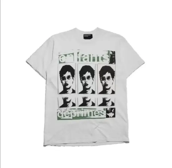 Enfants Riches Déprimés Grid Portrait Graphic T-Shirt White - 1