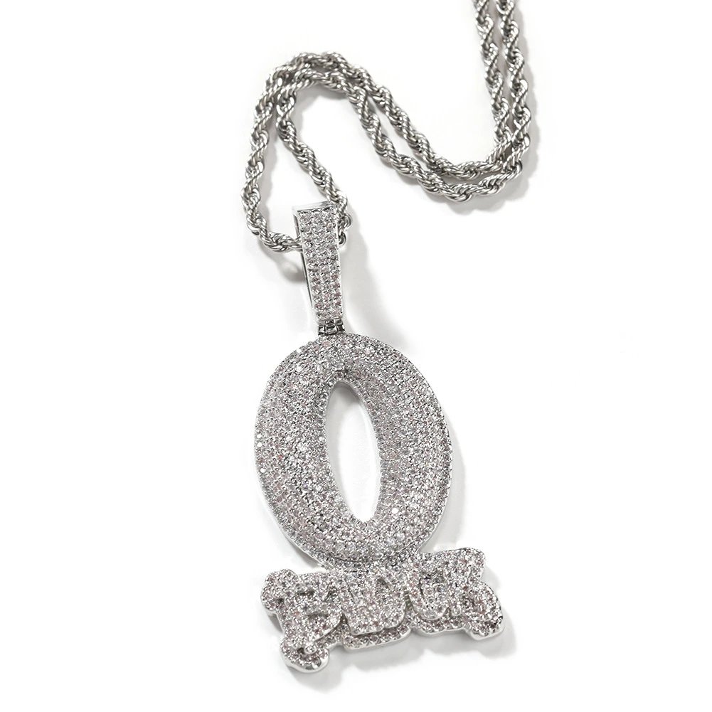 Silver Pendant + 3mm 24inch Rope Chain