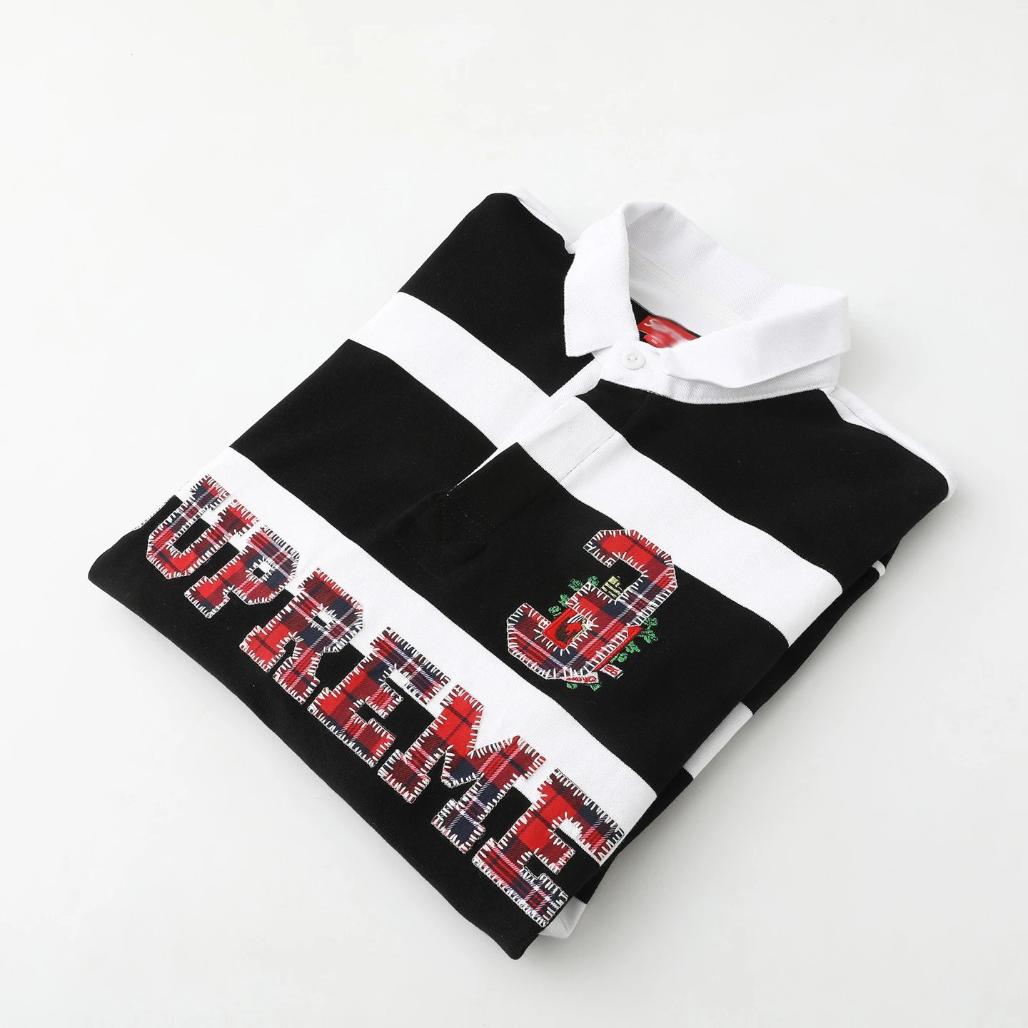 Supreme Striped Rugby Polo Pink Yellow Polo Shirt - 21