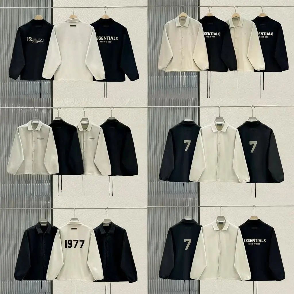 Fear of God Essentials 1977 Coach Jacket Navy Outerwear - 2