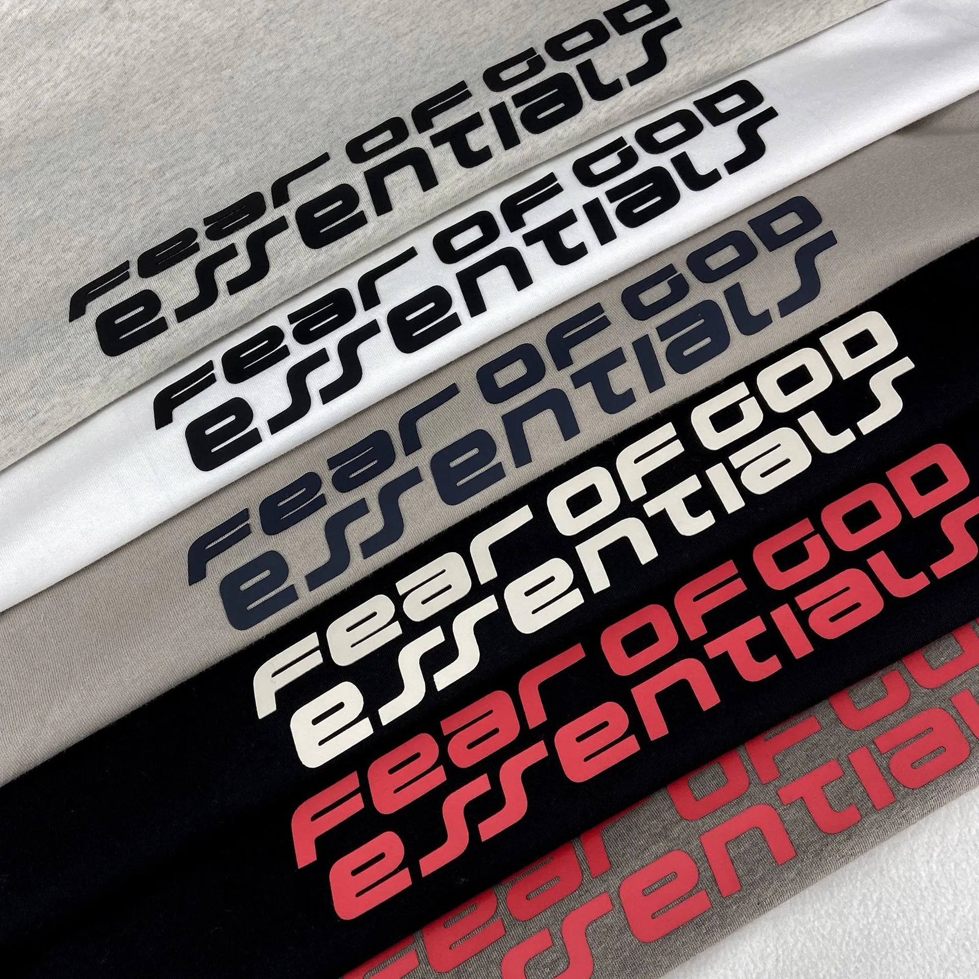 Fear of God Essentials Logo Graphic T-Shirt Gray - 14