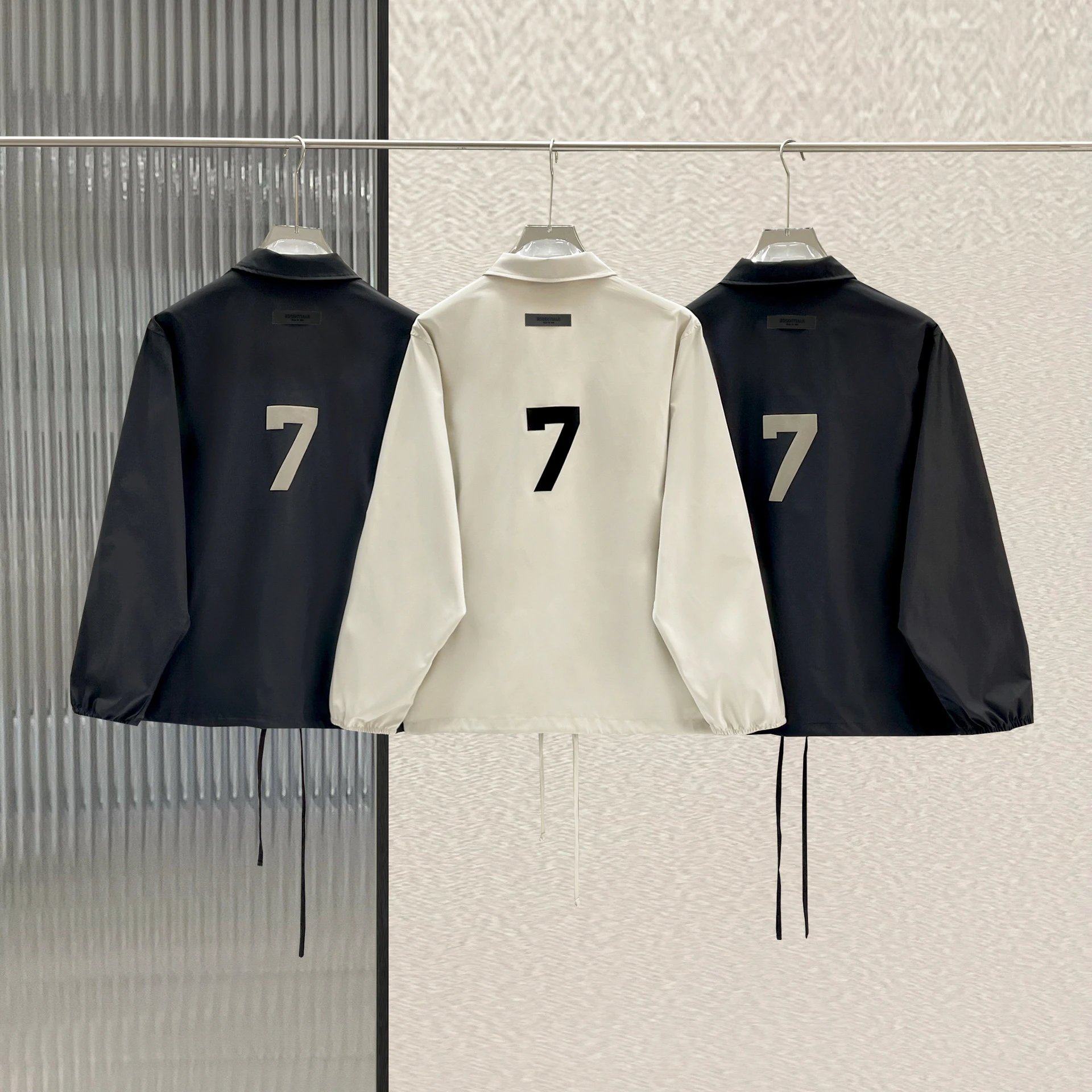 Fear of God Essentials 1977 Coach Jacket Navy Outerwear - 12
