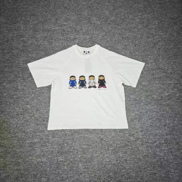 A Bathing Ape x Medicom Toy 400% Bearbrick Characters White T-Shirt - 1