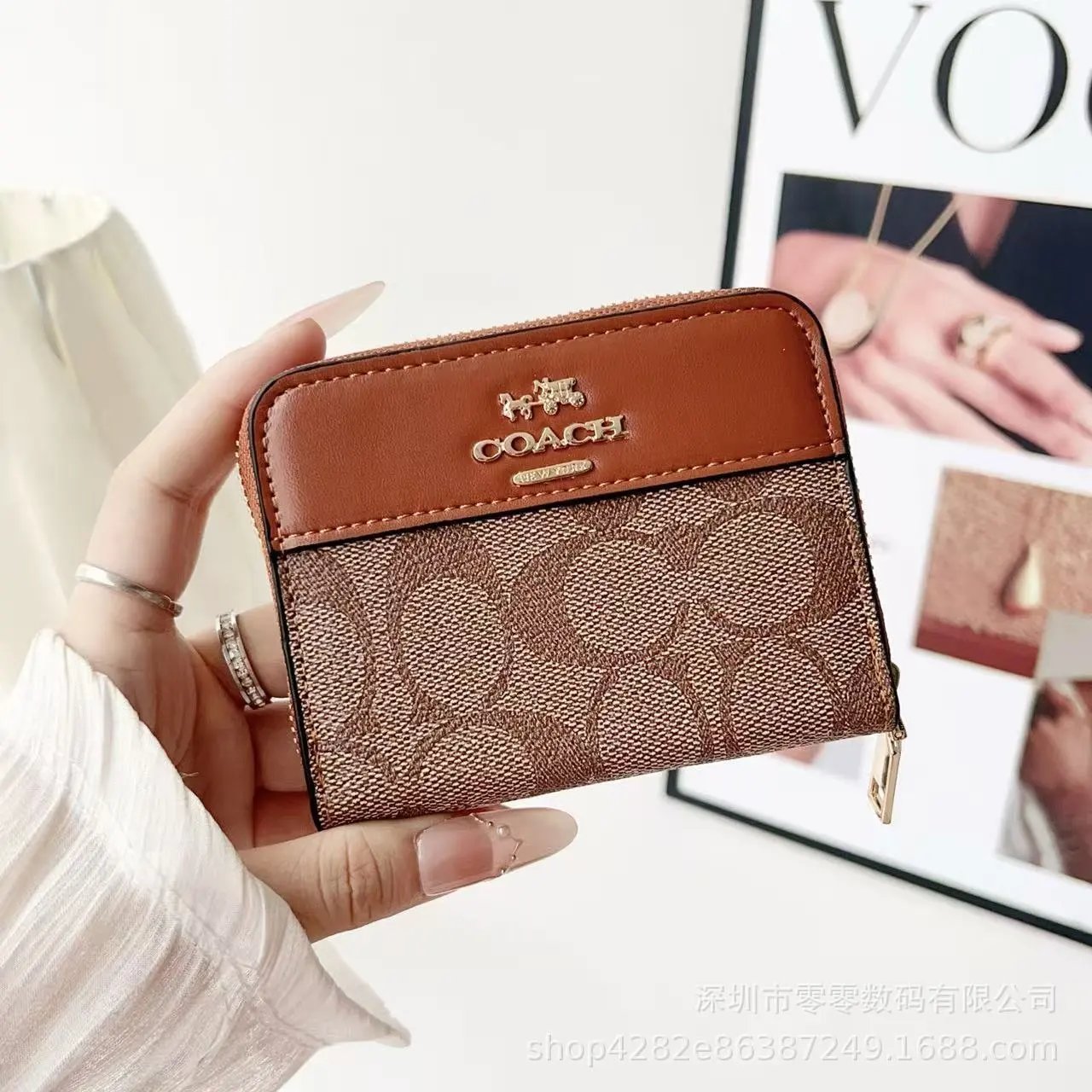 Coach Signature C Short Wallet - 4