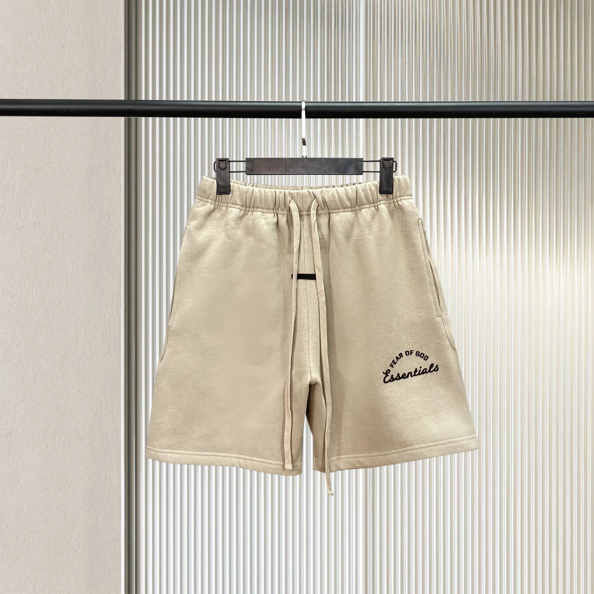 Fear of God Essentials Relaxed Fit Heather Gray Sweat Shorts - 7