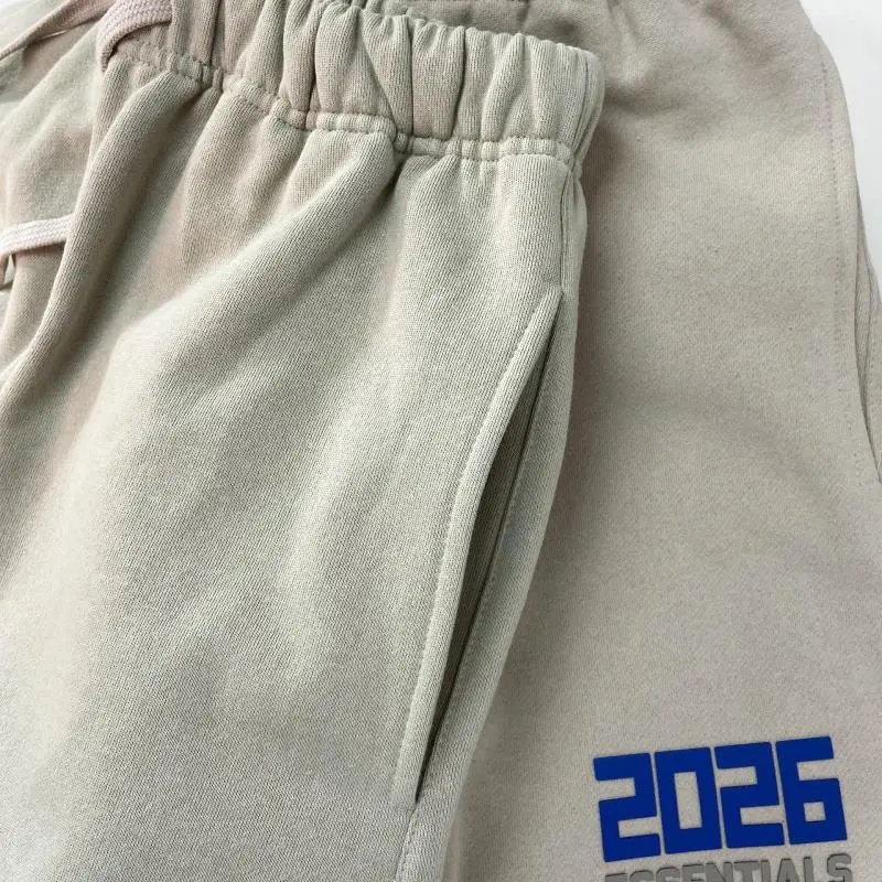 Fear of God Essentials 2026 Logo Shorts Beige - 14