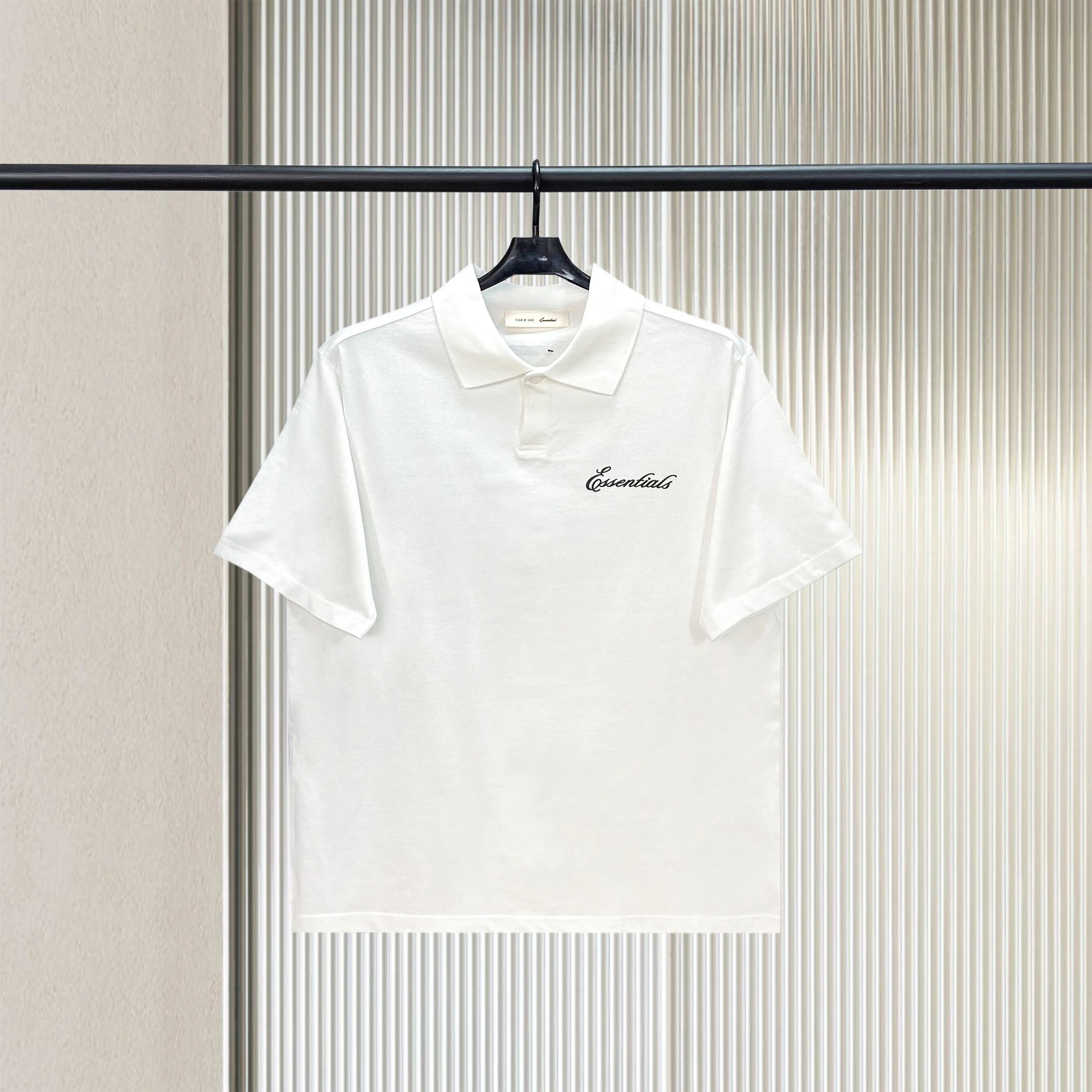 Essentials Logo Embroidered Polo Brown Polo Shirt - 7