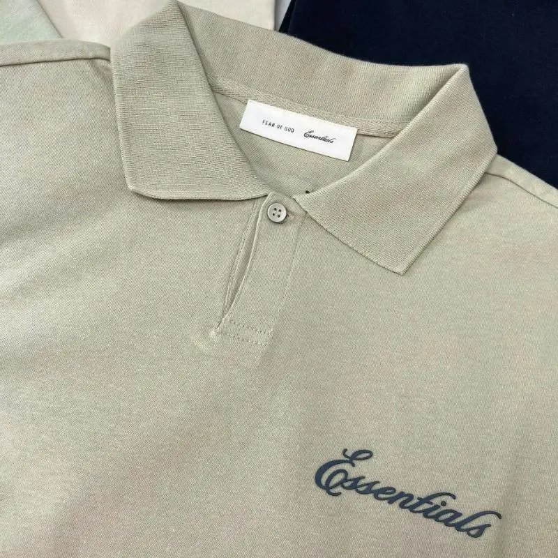 Essentials Logo Embroidered Polo Brown Polo Shirt - 14