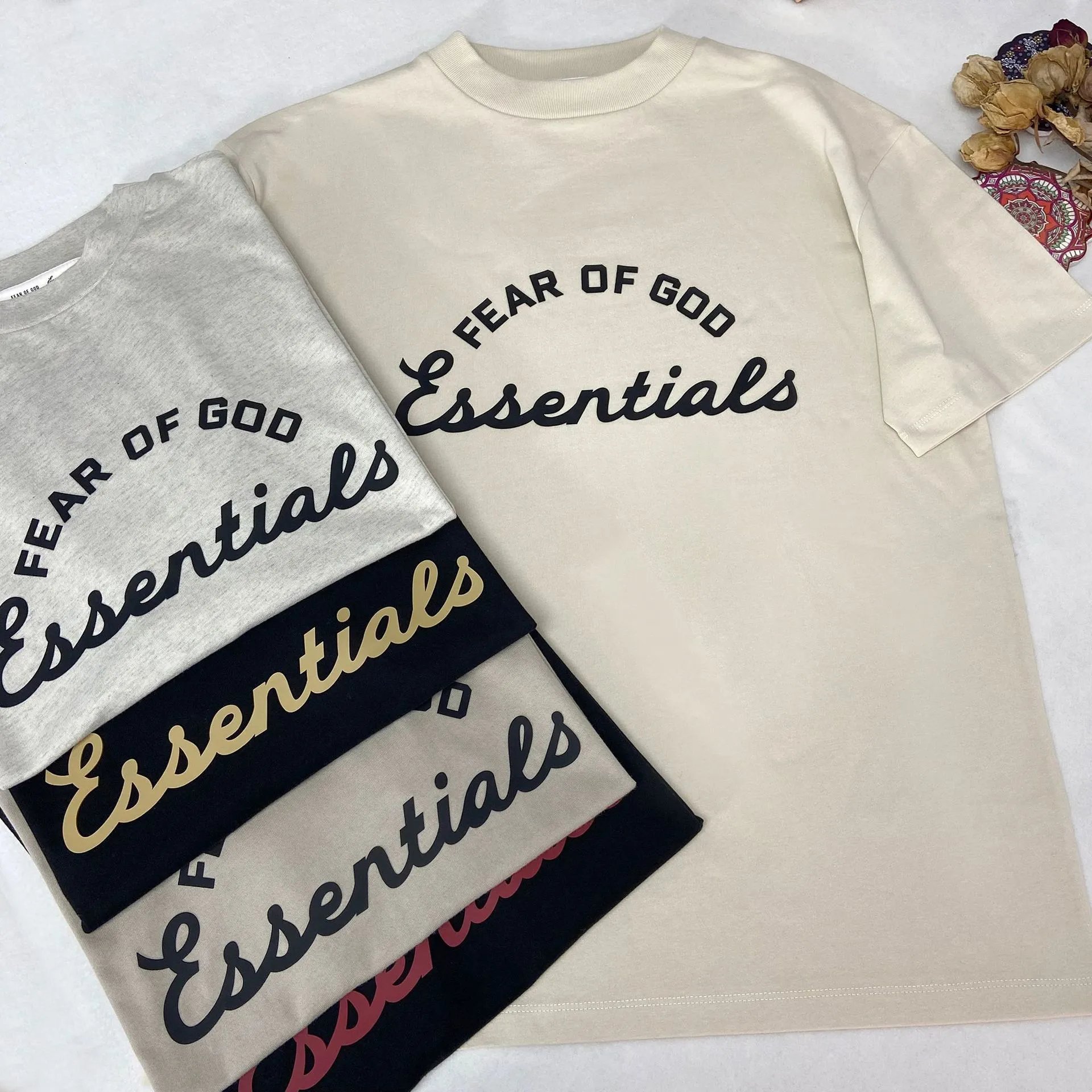 Fear of God Essentials Arch Logo Black T-Shirt - 12