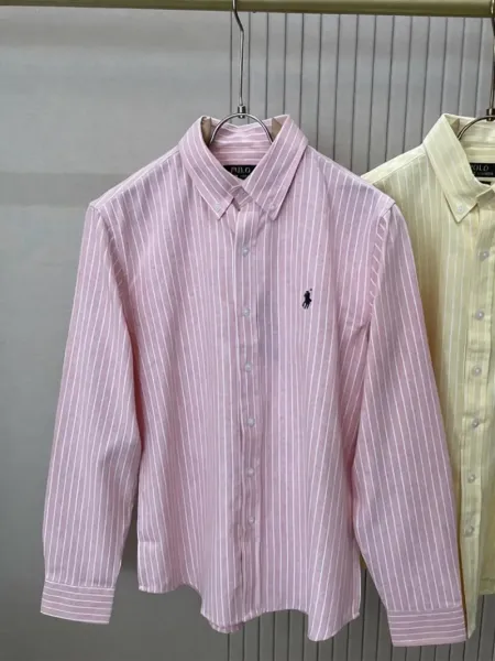 Polo Ralph Lauren Striped Oxford Shirt Pink - 1
