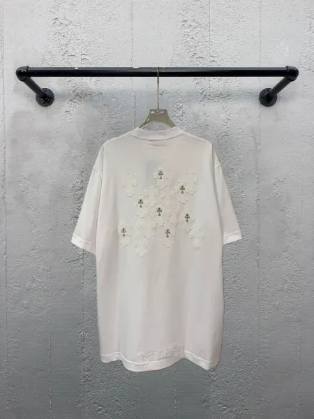 Chrome Hearts Cross Embroidered Black T-Shirt - 12