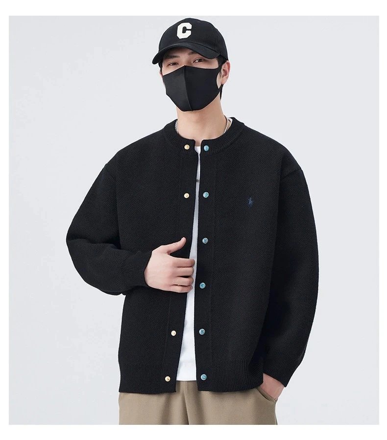 Polo Ralph Lauren Color-Block Button-Up Cardigan Gray Outerwear.cardigan - 4