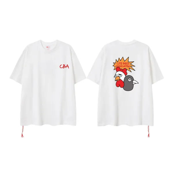 Design CBA City Bird Association Graphic T-Shirt White T-Shirts - 1