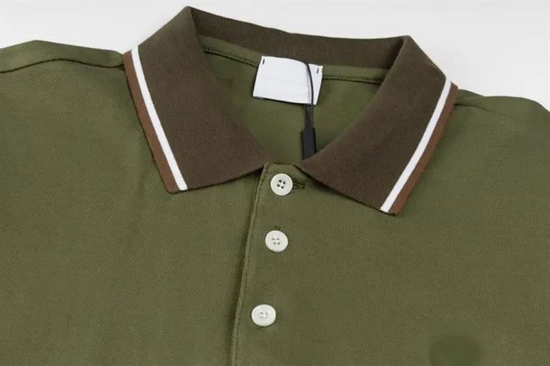 Design Classic Collar Polo White with Beige and Red Trim Polo Tops Polo - 26