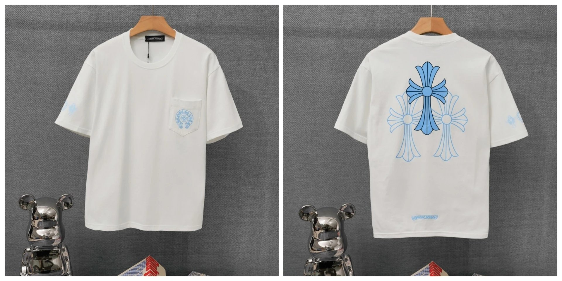 Chrome Hearts x St. Barth Black Pocket T-Shirt - 31