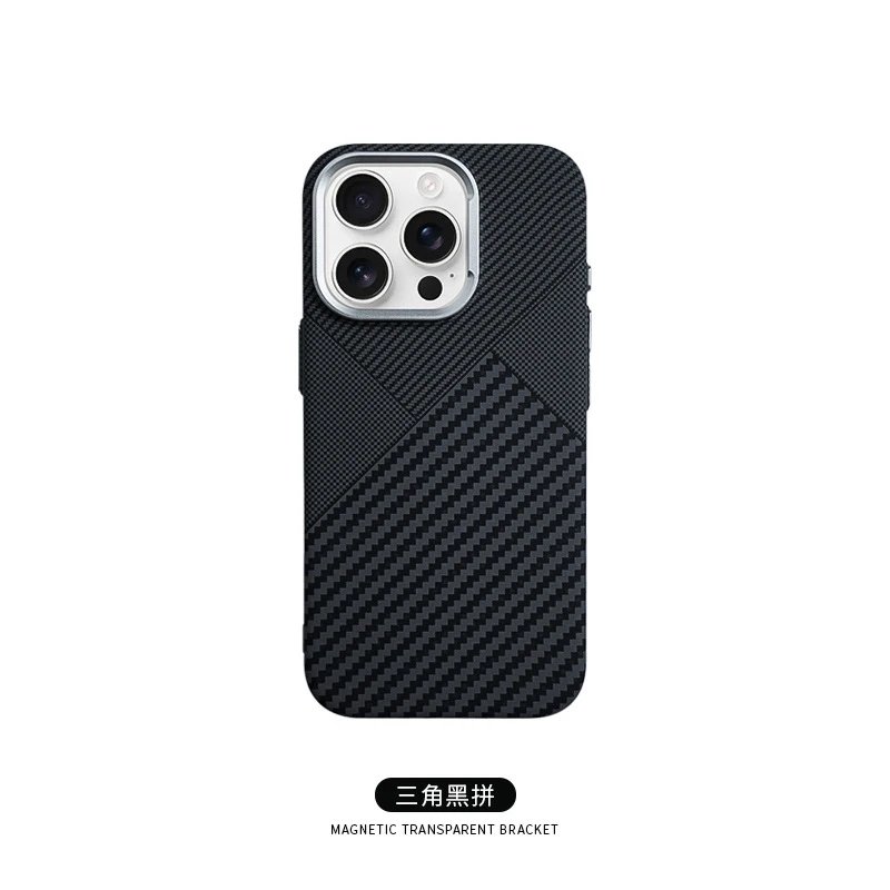 Design Magnetic Transparent Bracket Phone Case in Polar Light Green - 20