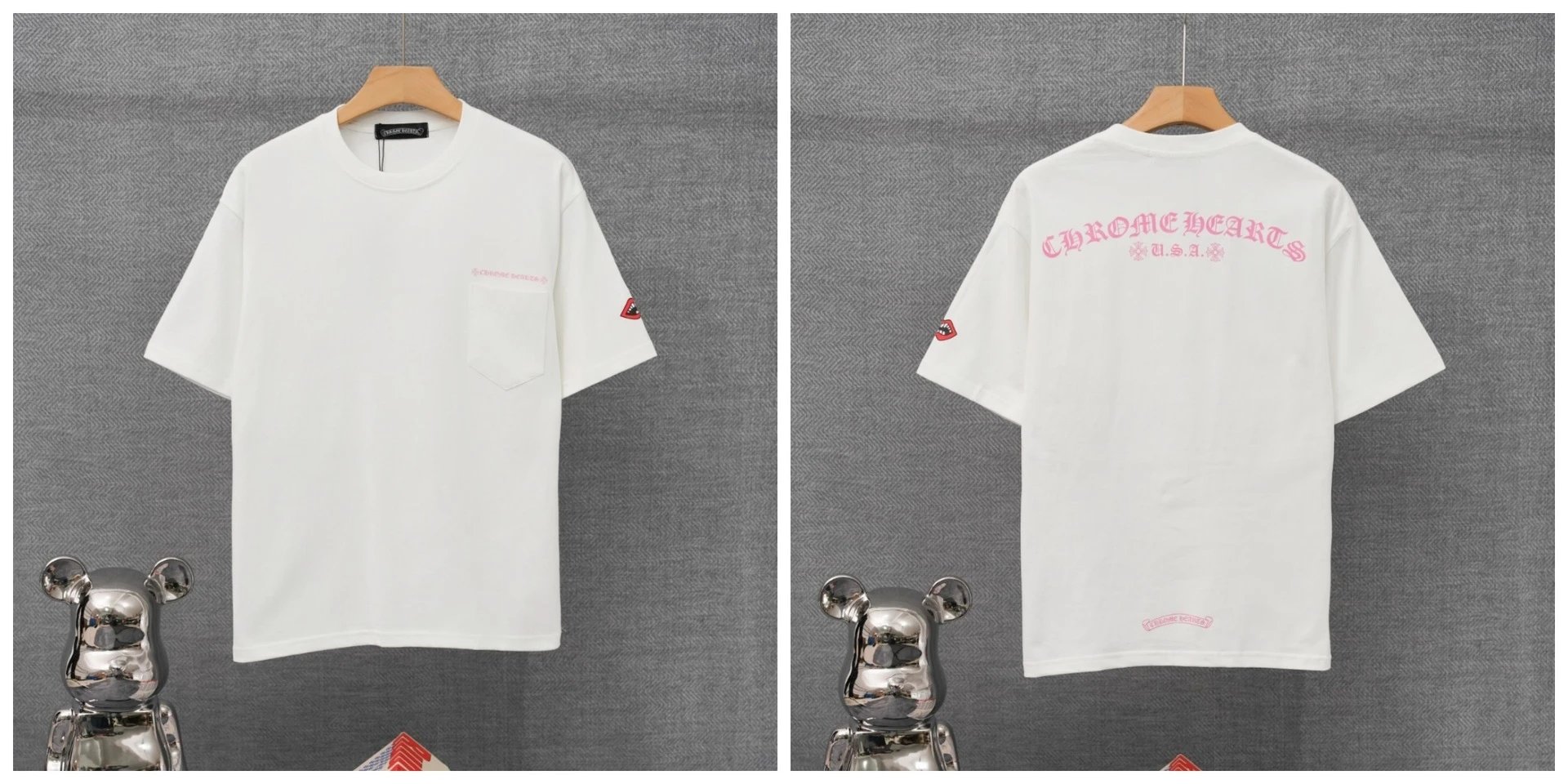 Chrome Hearts x St. Barth Black Pocket T-Shirt - 6