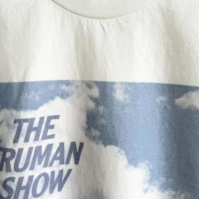 Saint Tears The Truman Show Graphic Print Oversized T-Shirt White - 15