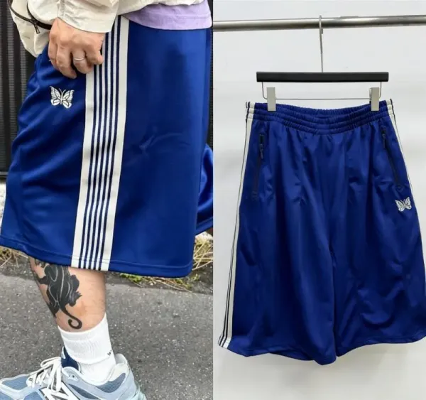 Adidas Originals Track Shorts Navy with Butterfly Embroidery - 1