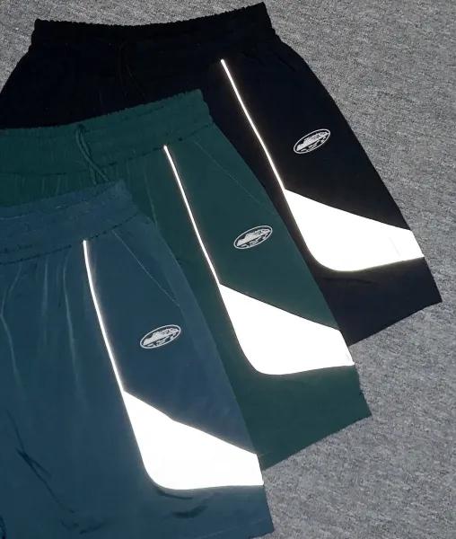 Design Performance Shorts Teal with Gray Panels - 4