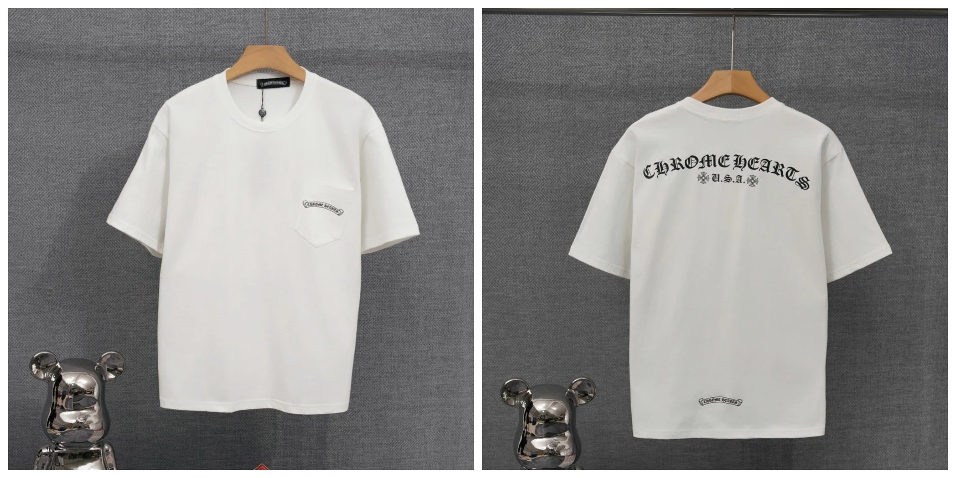 Chrome Hearts x St. Barth Black Pocket T-Shirt - 20