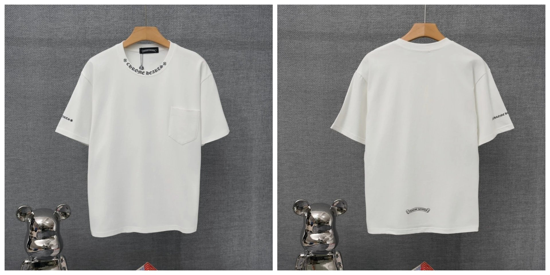 Chrome Hearts x St. Barth Black Pocket T-Shirt - 21