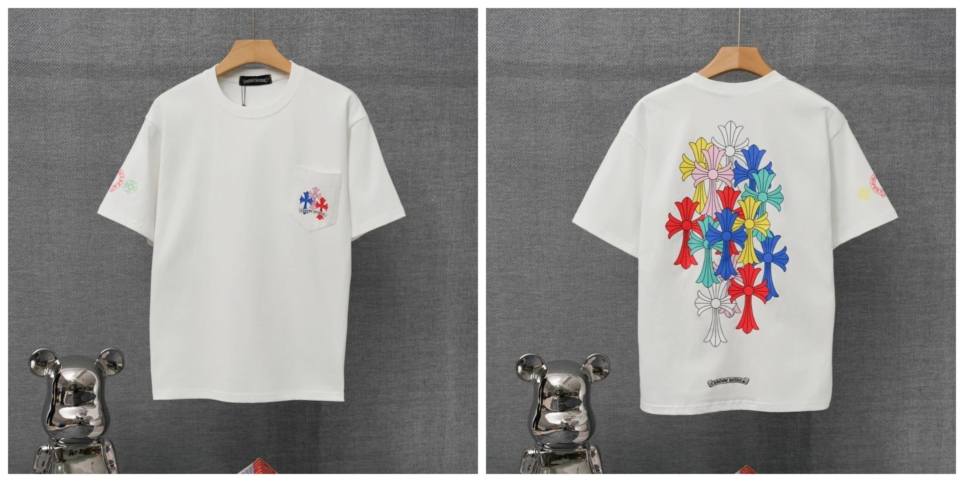 Chrome Hearts x St. Barth Black Pocket T-Shirt - 23