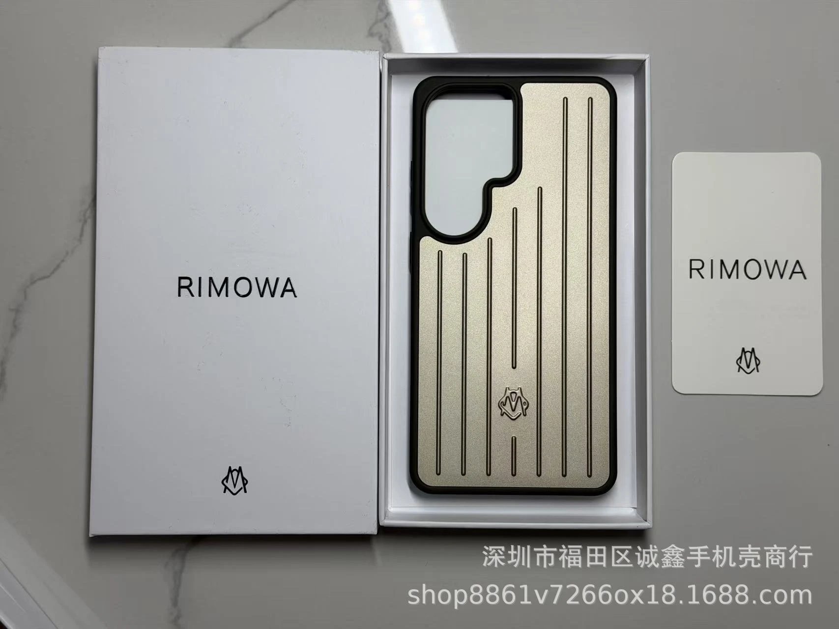Rimowa Phone Case Gold Vertical Stripe Phone Case Phone Accessories - 6