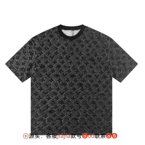 Louis Vuitton Monogram Jacquard T-Shirt Black - 1
