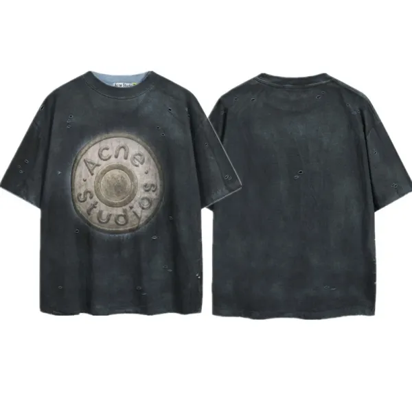 Acne Studios Stockholm 1996 Distressed Pink T-Shirt - 34