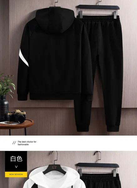 Nike Fleece Tracksuit Set Black / Gray - 12
