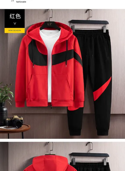 Nike Fleece Tracksuit Set Black / Gray - 16