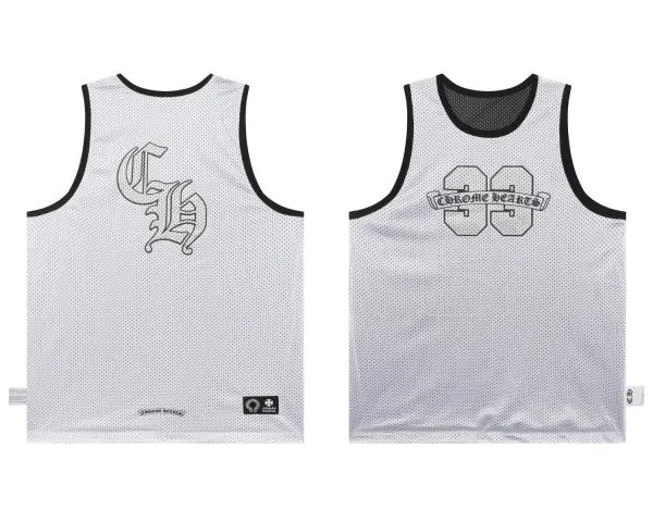 Chrome Hearts Mesh Vest Top White - 1